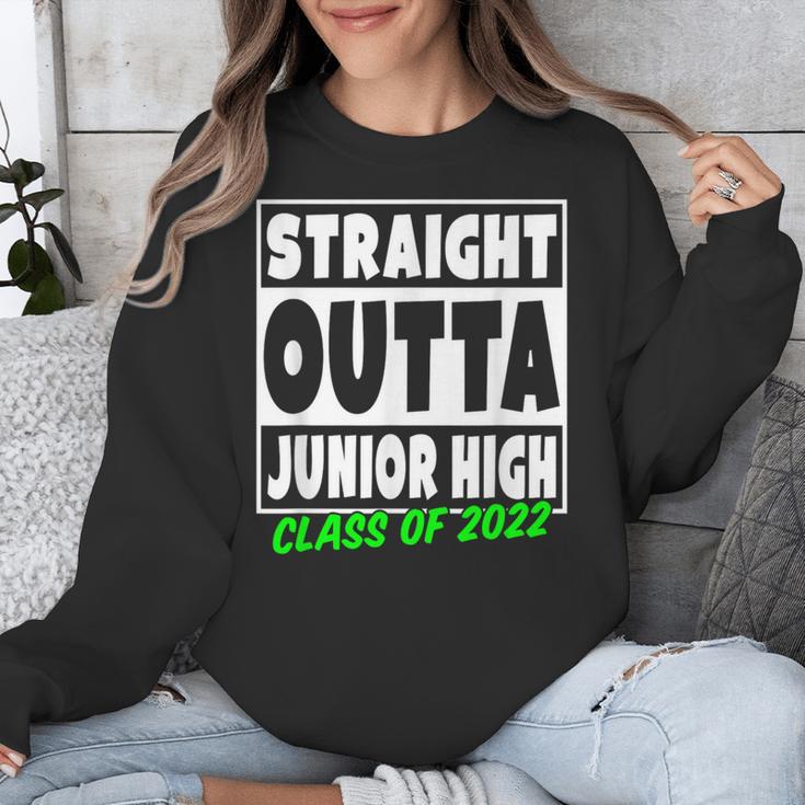 Straight Outta Junior High School Class Of 2022 Graduation Unisex Sweatshirt