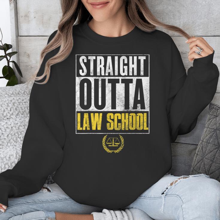 Straight Outta Law School Graduation Tshirt Law School Unisex Sweatshirt