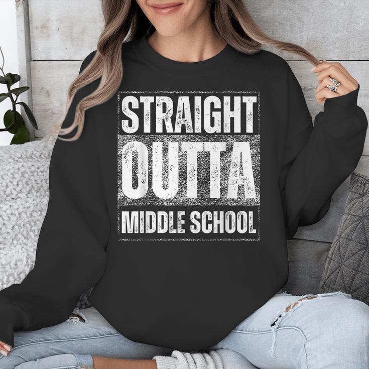 Straight Outta Middle School Class Of 2024 Graduation Unisex Sweatshirt