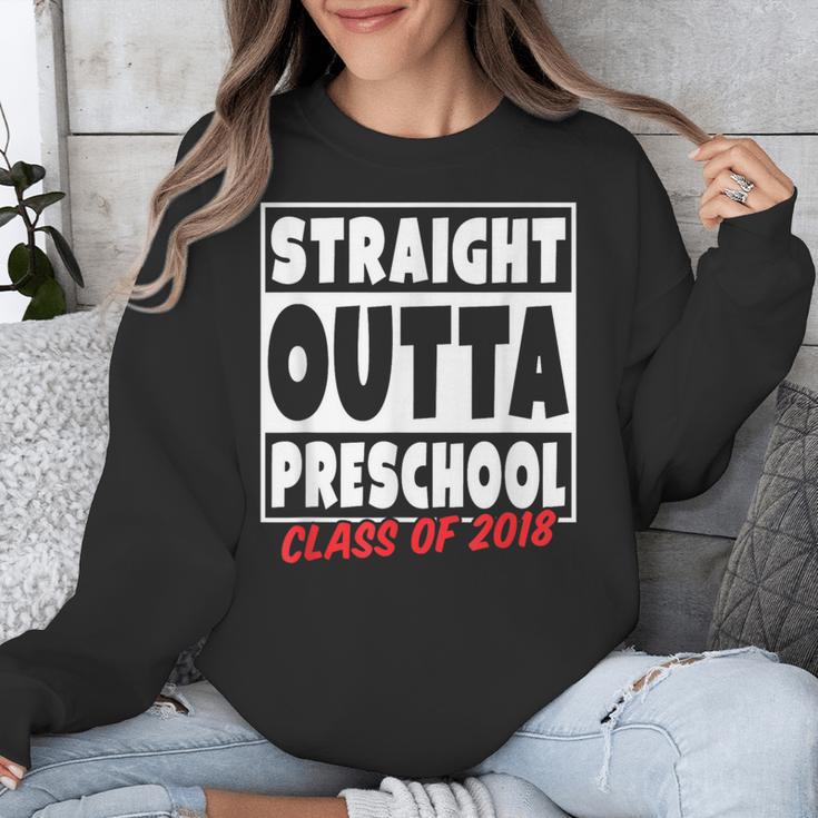 Straight Outta Preschool Class Of 2018 Graduation Shirt Unisex Sweatshirt