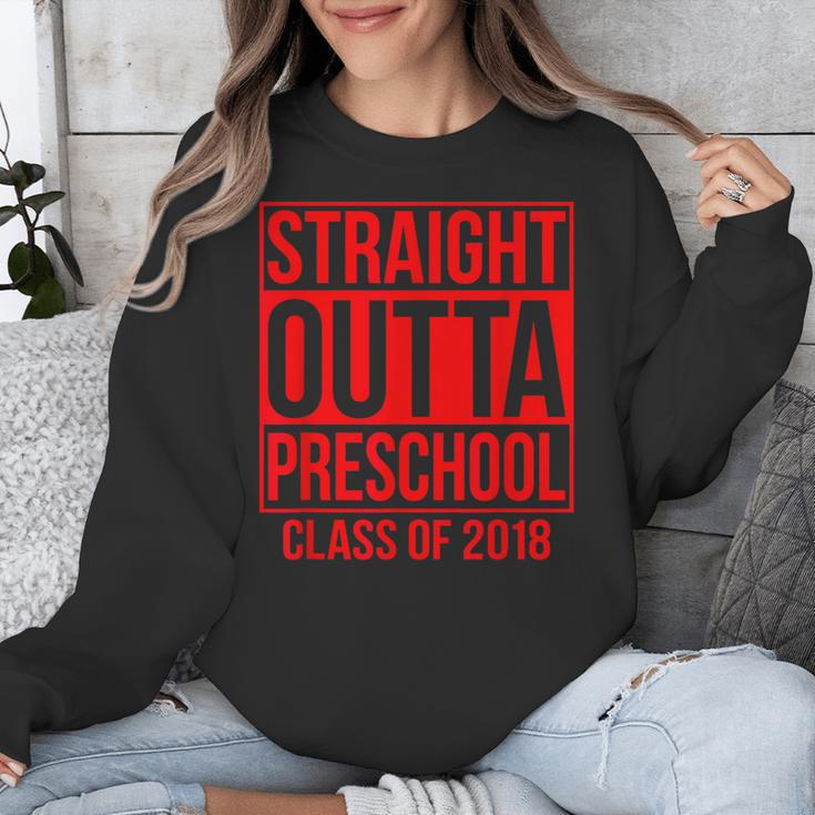 Straight Outta Preschool Graduation Class Of 2018 Unisex Sweatshirt