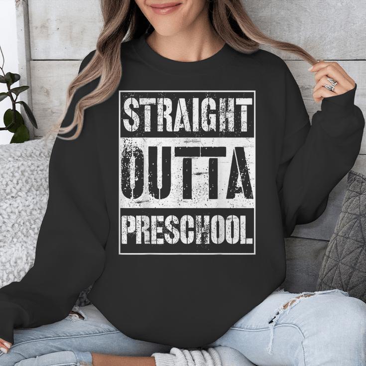 Straight Outta Preschool Shirt Great Pre-K Graduation Unisex Sweatshirt