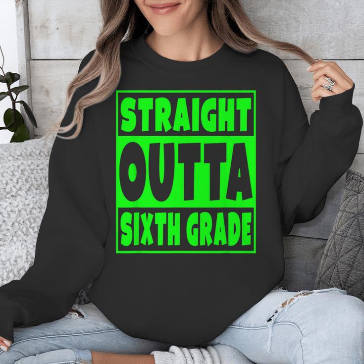 Straight Outta Sixth Grade Graduation Class Unisex Sweatshirt