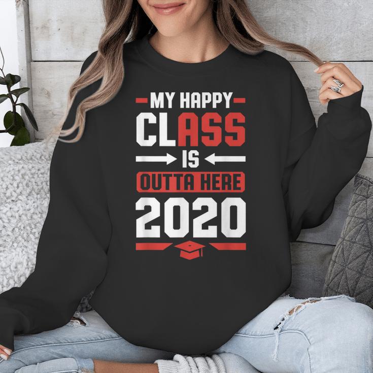 Student Graduation 2020 Tee My Happy Class Is Outta Here Unisex Sweatshirt