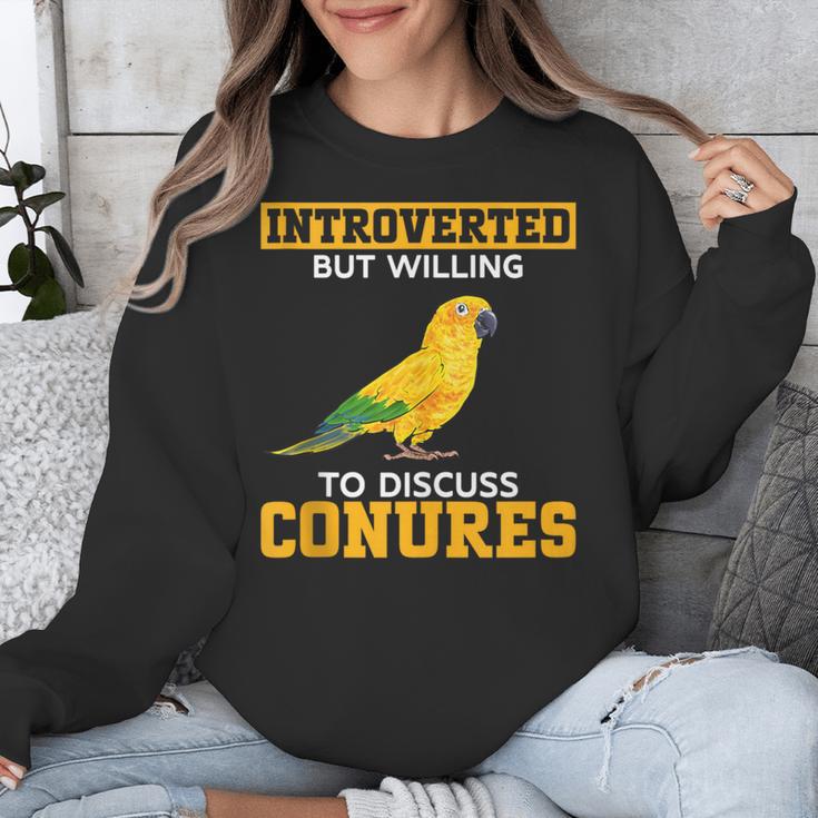 Sun Conure Introvert Parrot Bird Sun Conure Unisex Sweatshirt Sun Conure Introvert Parrot Bird Sun Conure Unisex Sweatshirt