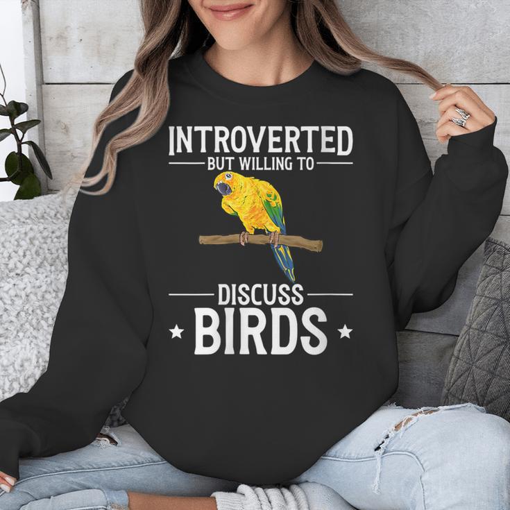 Sun Conure Introvert Parrot Bird Sun Conure Unisex Sweatshirt Sun Conure Introvert Parrot Bird Sun Conure Unisex Sweatshirt