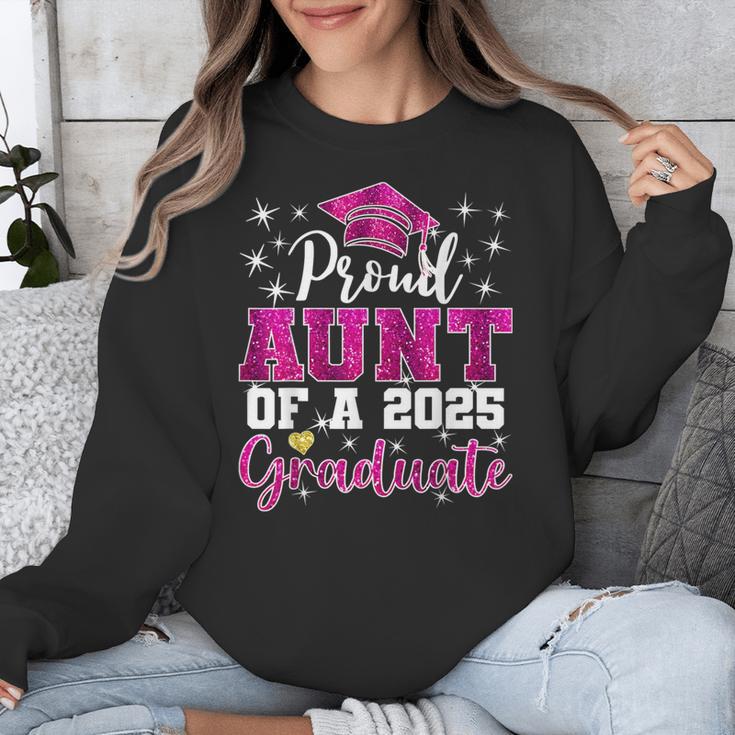 Super Proud Aunt Of 2025 Graduate Senior Graduation Family Unisex Sweatshirt