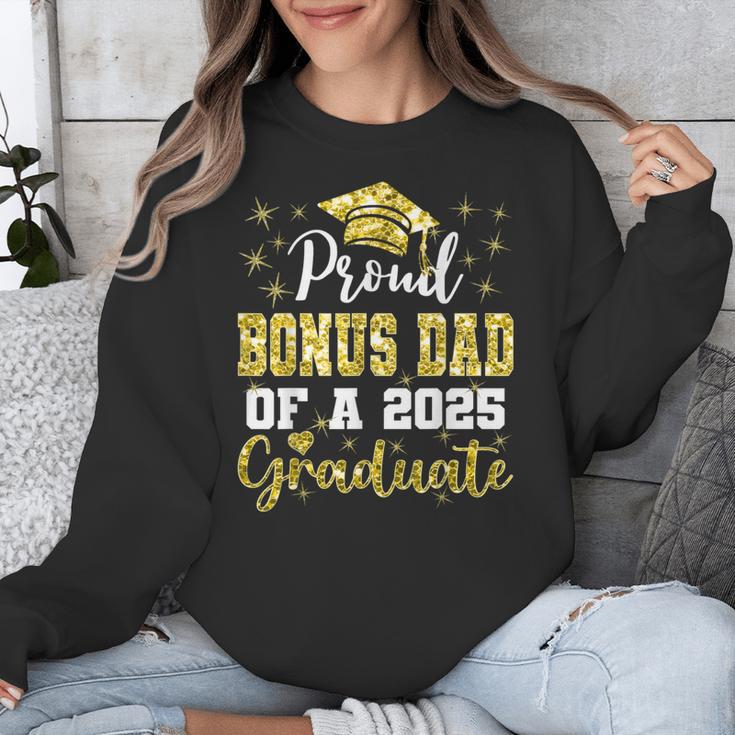 Super Proud Bonus Dad Of 2025 Graduate Graduation Family Unisex Sweatshirt