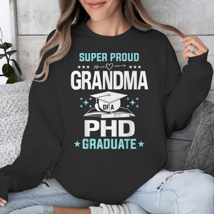 Super Proud Grandma Of A PHD Graduate Senior Graduation Unisex Sweatshirt