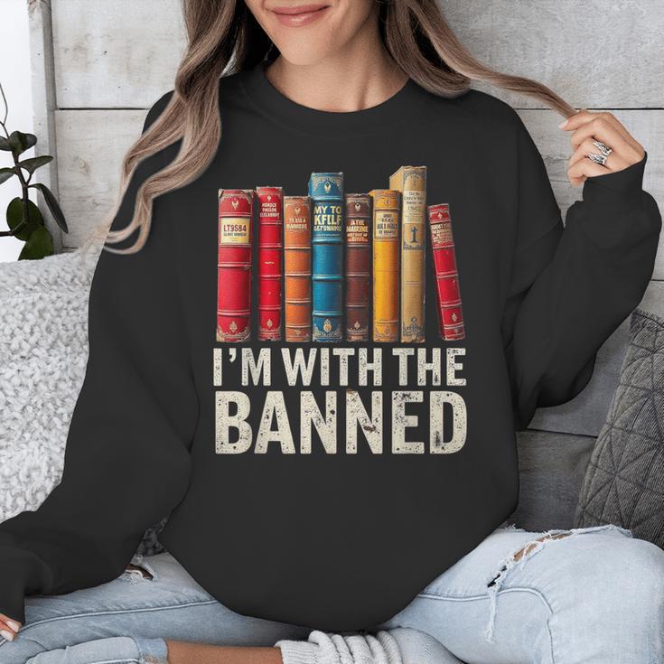 Support Banned Books Freedom I'm With The Banned Unisex Sweatshirt