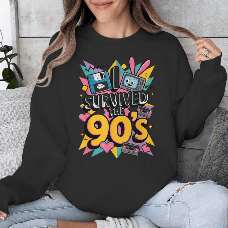 I Survived The 90s – Cute Retro Cartoon Nostalgia Unisex Sweatshirt I Survived The 90s – Cute Retro Cartoon Nostalgia Unisex Sweatshirt