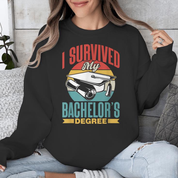 I Survived My Bachelor's Degree Party Bachelor Graduation Unisex Sweatshirt