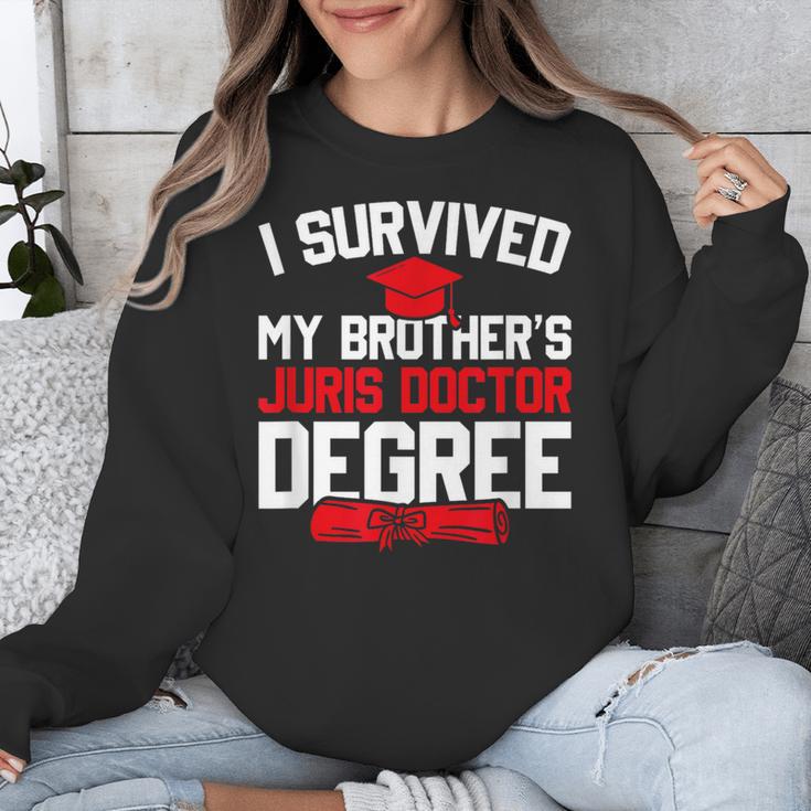 I Survived My Brother's Juris Doctor Degree Graduation Unisex Sweatshirt