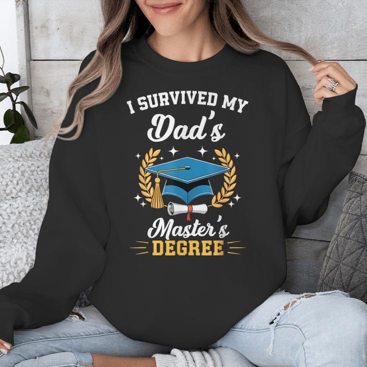 I Survived My Dad's Master's Degree Graduation Unisex Sweatshirt