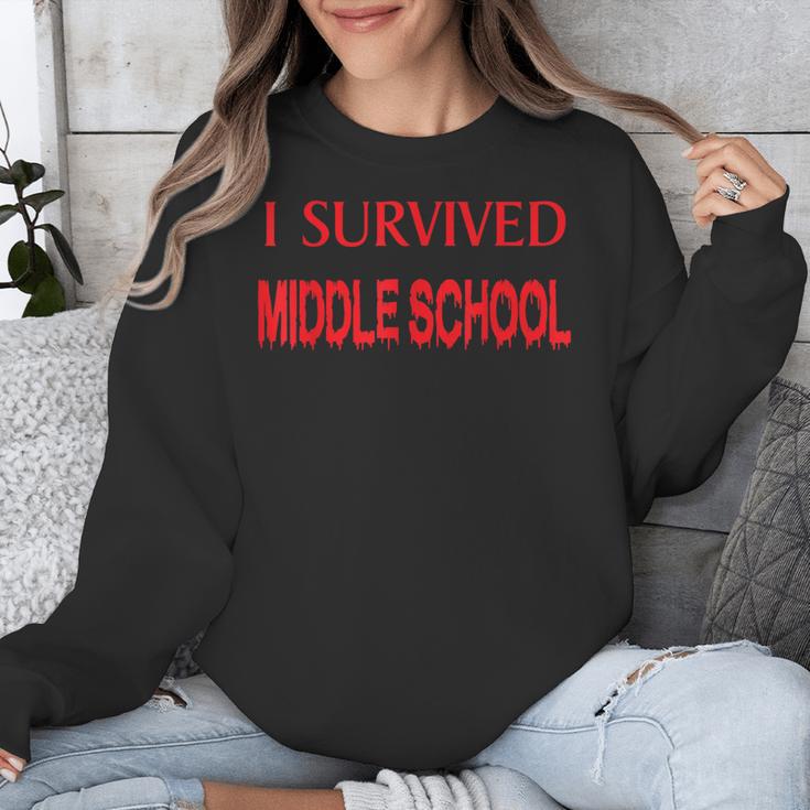 I Survived Middle School Graduation Shirt T-Shirt Unisex Sweatshirt