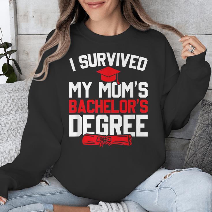 I Survived My Mom's Bachelor's Degree Graduation Unisex Sweatshirt