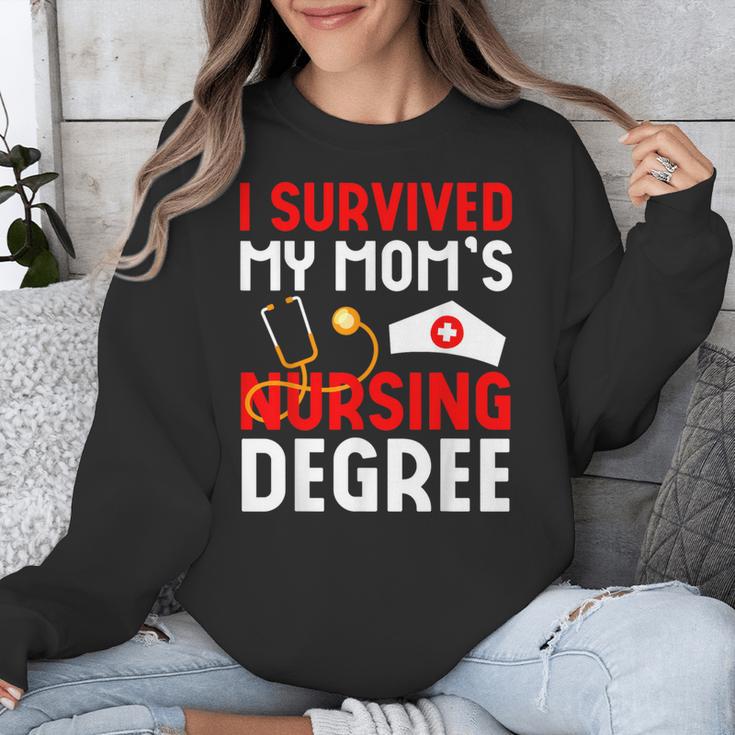 I Survived My Mom's Nursing Degree Graduation Day 2026 Unisex Sweatshirt