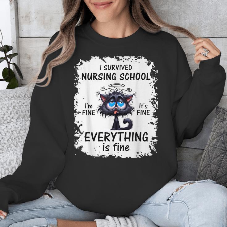 I Survived Nursing School Graduation 2025 Unisex Sweatshirt