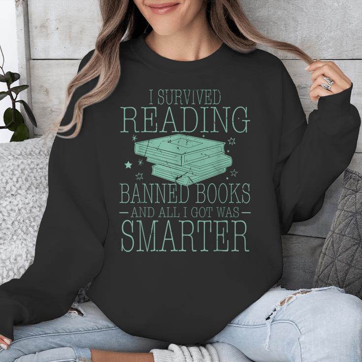 I Survived Reading Banned Books And All I Got Was Sma Unisex Sweatshirt