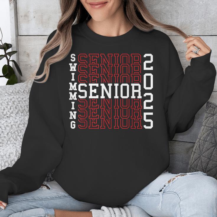 Swimming Senior Night Swimming Senior 2025 Graduation 40 Unisex Sweatshirt
