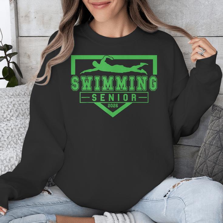 Swimming Senior Night Swim Senior 2026 Graduation 32 Unisex Sweatshirt
