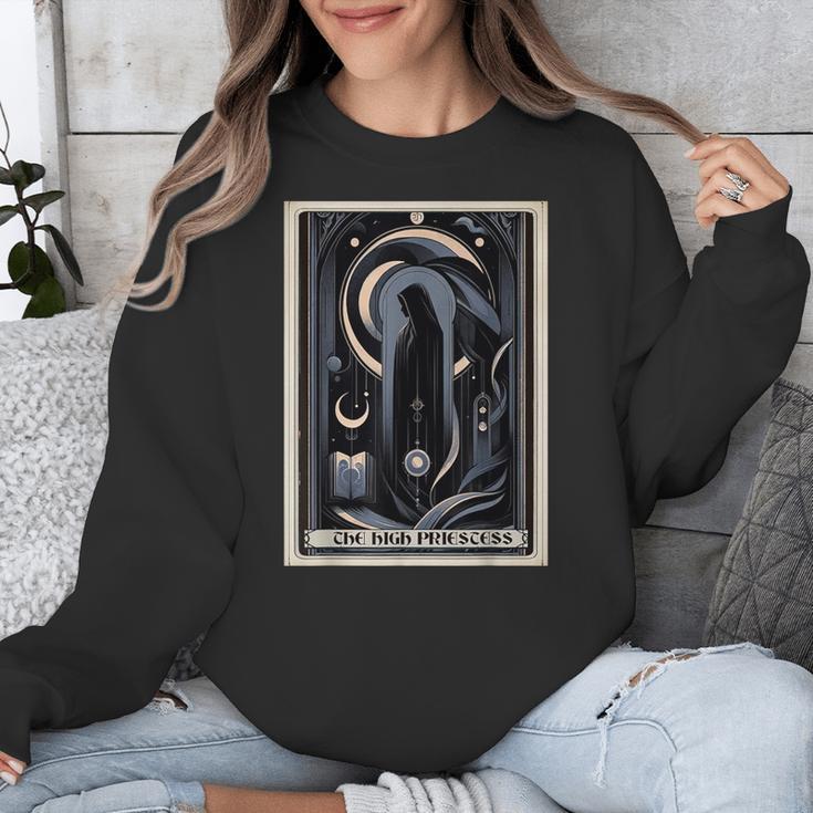 Tarot Cards Guide Book Esoteric Mysticism Clothing The High Priestess -Adults Small Classic Fit Short Sleeve Unisex Sweatshirt