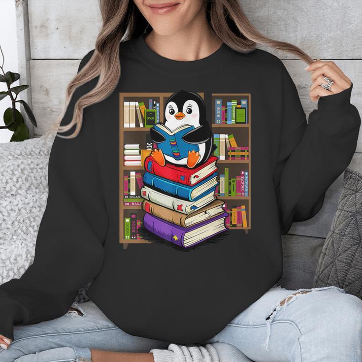 Teacher Librarian Kawaii Penguin Book Lover Penguin Unisex Sweatshirt Teacher Librarian Kawaii Penguin Book Lover Penguin Unisex Sweatshirt