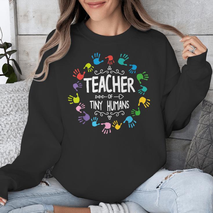 Teacher Of Tiny Humans Preschool Kindergarten Graduation Unisex Sweatshirt