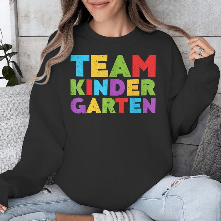Team Kindergarten Shirt Teacher Back To School Graduation Men Women Girls Kids Unisex Sweatshirt