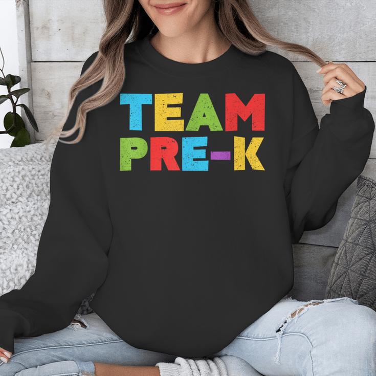 Team Pre-K Shirt Teacher Boy Girl Back To School Graduation Unisex Sweatshirt