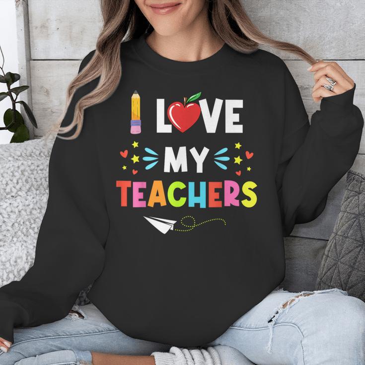 Teens Graduation I Heart My Teacher I Love My Teachers Unisex Sweatshirt