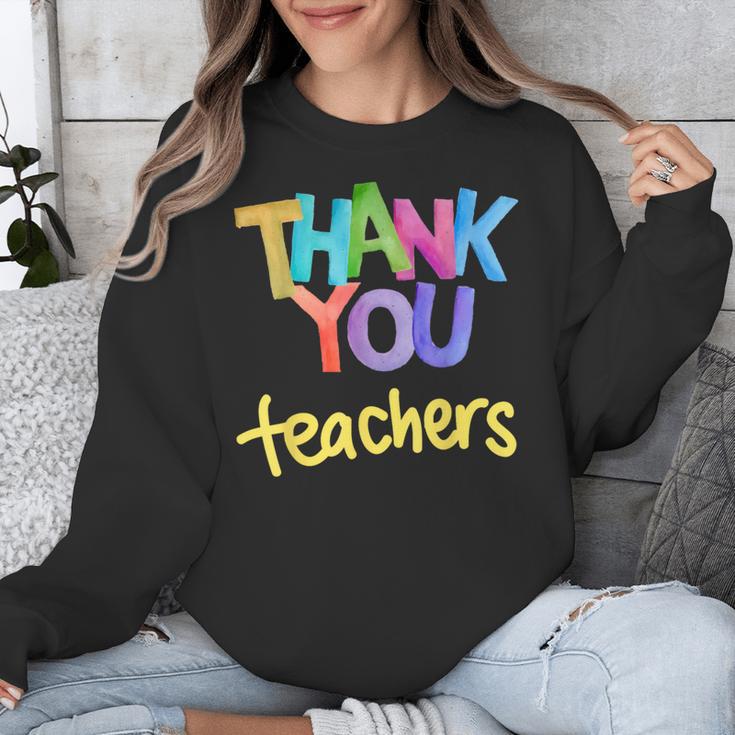 Thank You Teacher Appreciation Graduation Men Women Girls Kids Unisex Sweatshirt