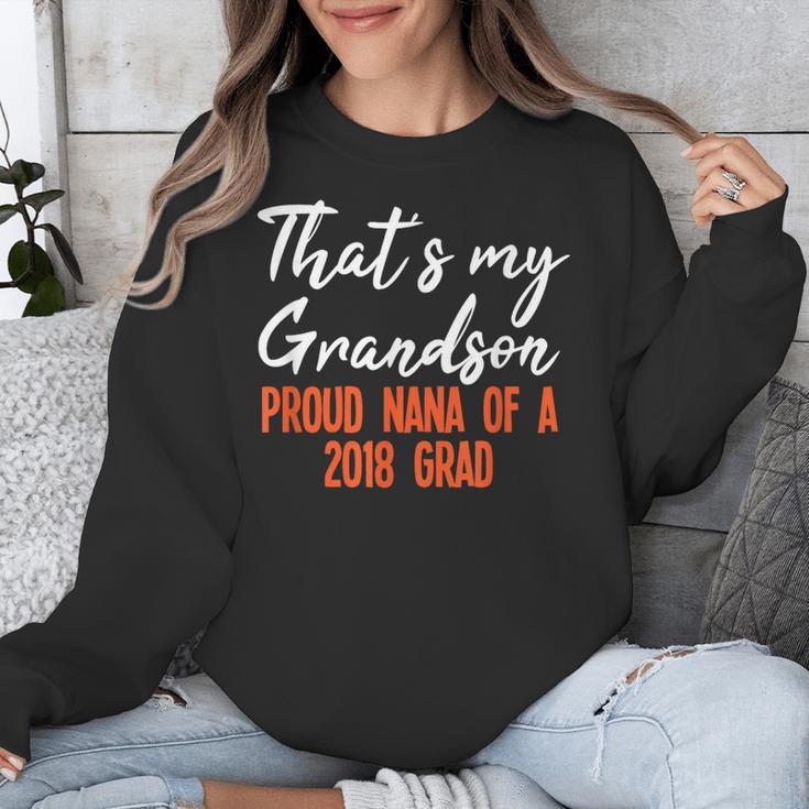 That's My Grandson 2018 Graduation Shirt For Grad Nanas Unisex Sweatshirt