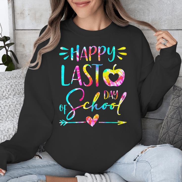 Tie Dye Happy Last Day Of School Graduation Teacher Student Unisex Sweatshirt