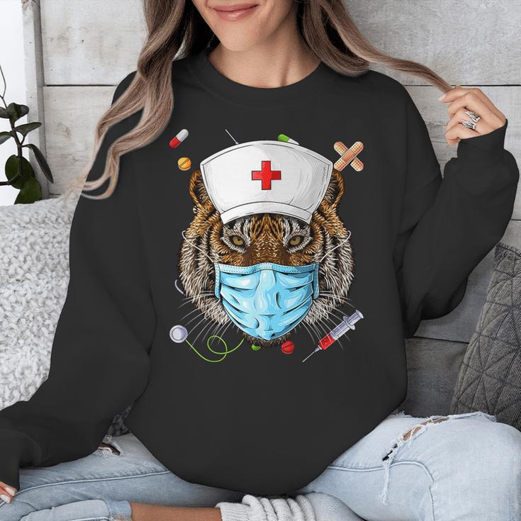 Tiger Nurse RN ER Nursing School Graduation Unisex Sweatshirt