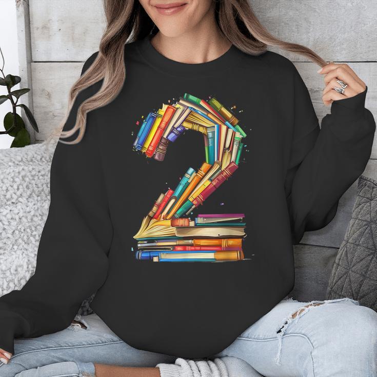 Toddler 2nd Birthday Books Themed 2 Year Old Boys Kids Girls Unisex Sweatshirt Toddler 2nd Birthday Books Themed 2 Year Old Boys Kids Girls Unisex Sweatshirt