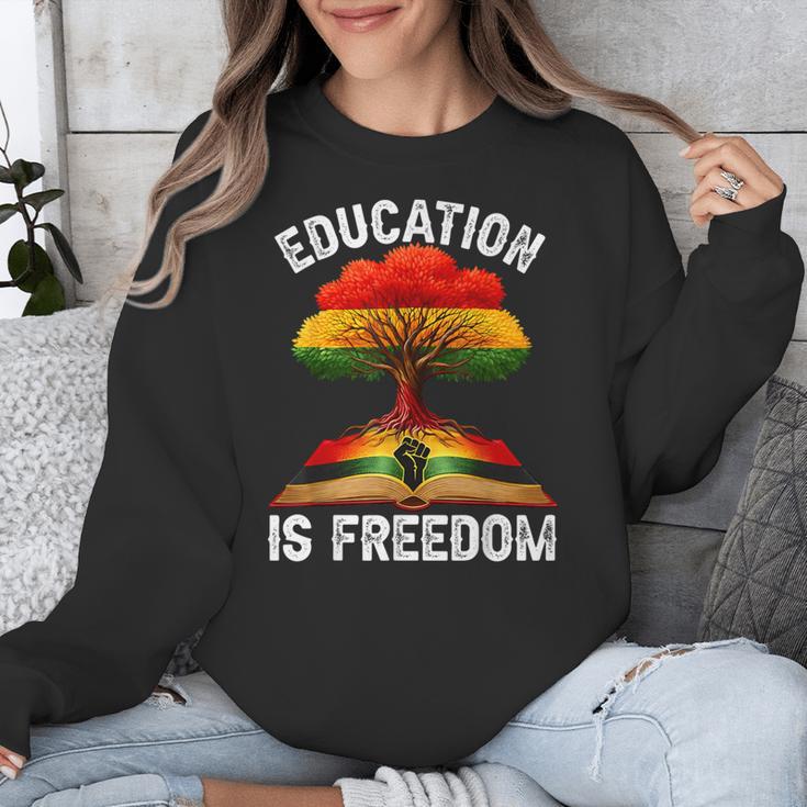 History Education Is Freedom Books Black History Unisex Sweatshirt History Education Is Freedom Books Black History Unisex Sweatshirt