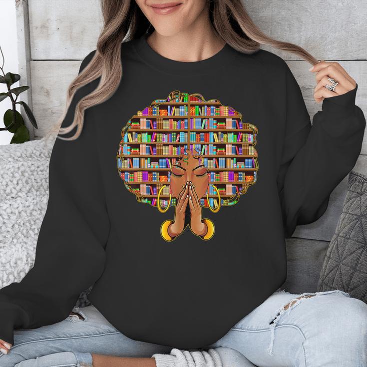 History Month Afro Women Girls Book Lover Librarian Unisex Sweatshirt History Month Afro Women Girls Book Lover Librarian Unisex Sweatshirt