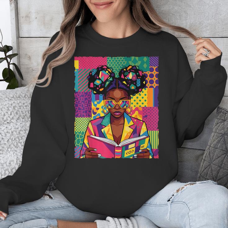 History Month Educated Black Women Girls Reading Book Unisex Sweatshirt History Month Educated Black Women Girls Reading Book Unisex Sweatshirt