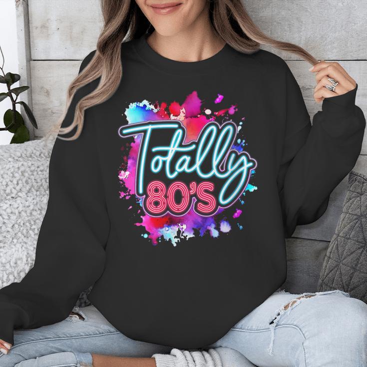 Totally 80's Colorful Retro 1980s Style Nostalgia Vibe Unisex Sweatshirt Totally 80's Colorful Retro 1980s Style Nostalgia Vibe Unisex Sweatshirt