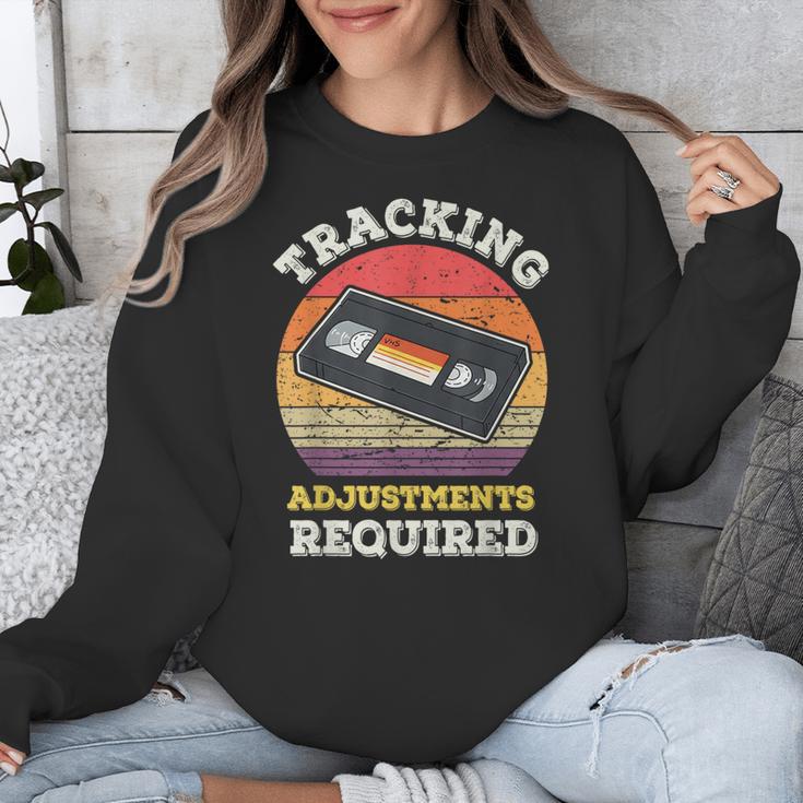 Tracking Adjustments Required Nostalgia VHS Retro Tape Unisex Sweatshirt