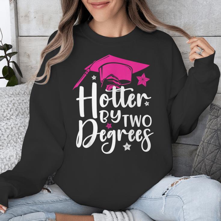Two Degrees Hotter Graduation 2025 Diploma College Masters Unisex Sweatshirt
