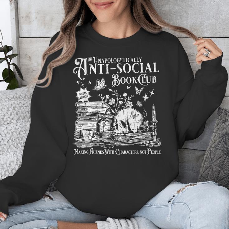 Unapologetically Anti Social Book Club Introvert Reader Unisex Sweatshirt