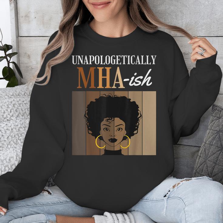 Unapologetically MHA-Ish Student Graduation Afro Unisex Sweatshirt