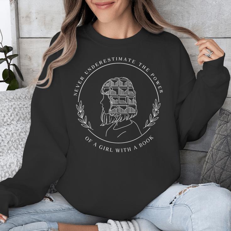 Never Underestimate The Power Of A Girl With A Book Unisex Sweatshirt