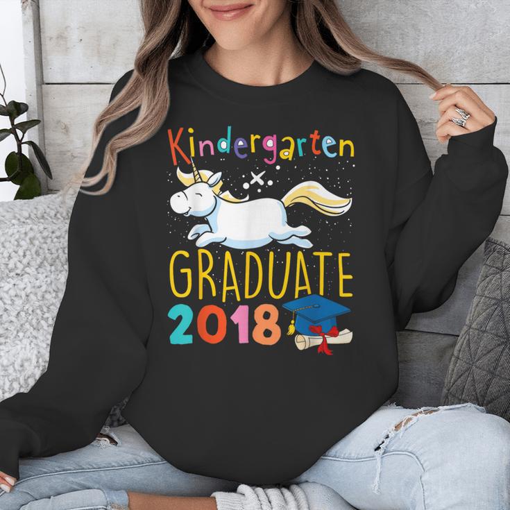 Unicorn Kindergarten Graduation Shirt Girls Unisex Sweatshirt