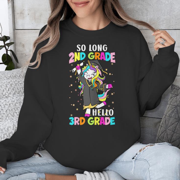 Unicorn So Long 2nd Grade Hello 3rd Grade Graduation Unisex Sweatshirt