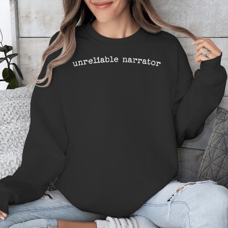 Unreliable Narrator Book Reading Book Club Unisex Sweatshirt