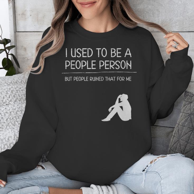 I Used To Be A People Person Introvert Unisex Sweatshirt