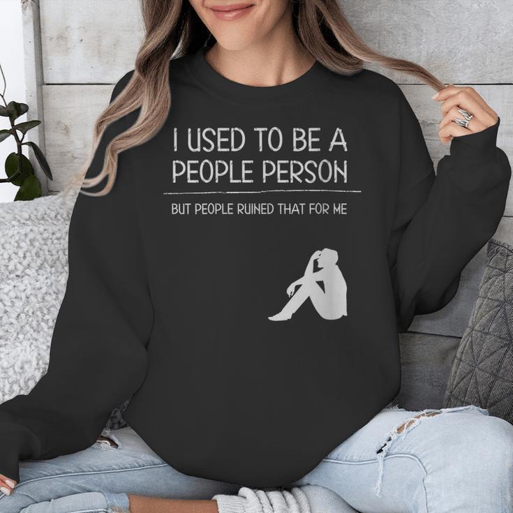 I Used To Be A People Person Introvert Unisex Sweatshirt